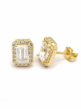 Gold-Plated Stud Earrings